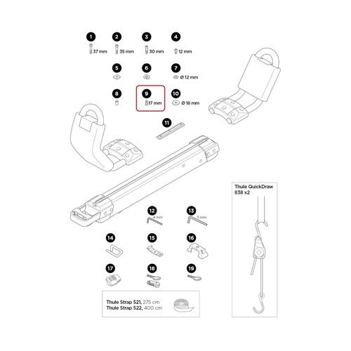 Thule inbusschraube 898 für - inbusschraube,