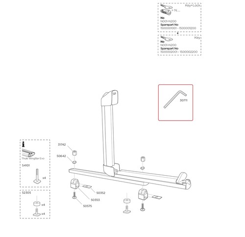 Thule inbusschlüssel 5mm - inbusschlüssel,