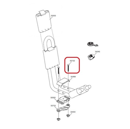 Thule m6x65 carriage - thule,