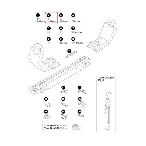 Thule schraube m6x35 - thule,