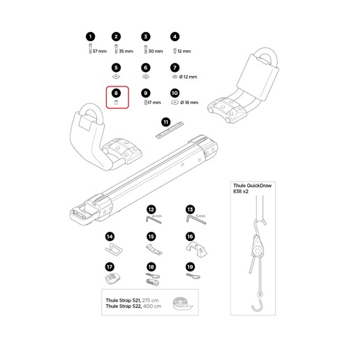 Thule rundmutter 898 für - 898,