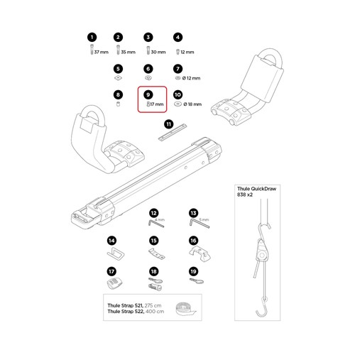 Thule inbusschraube 898 für - inbusschraube,